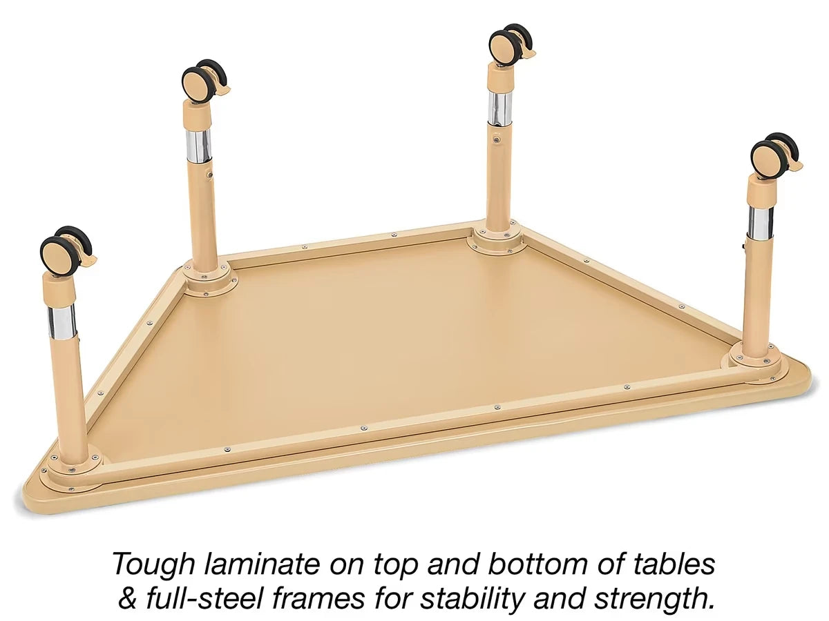 Flex-Space Jr.® Mobile Trapezoid Table - US 7151