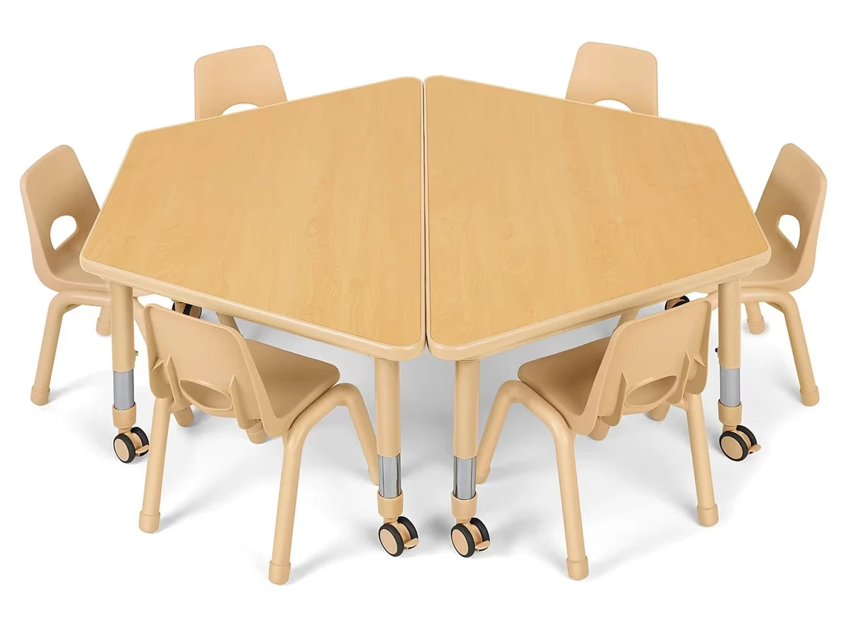 Flex-Space Jr.® Mobile Trapezoid Table - US 7151
