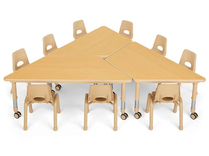 Flex-Space Jr.® Mobile Trapezoid Table - US 7151