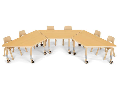 Flex-Space Jr.® Mobile Trapezoid Table - US 7151