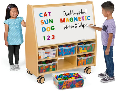 Flex-Space Jr.® Mobile Double-Sided Magnetic Write & Wipe Activity Center - US 5202
