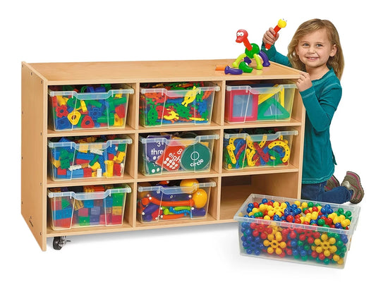 Classic Birch Big Bins See-Inside Storage Unit - 9 Cubby - US 5717