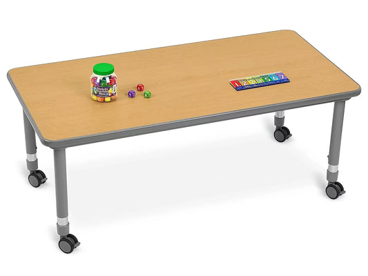 Flex-Space Mobile Rectangular Tables - Maple - US 3167
