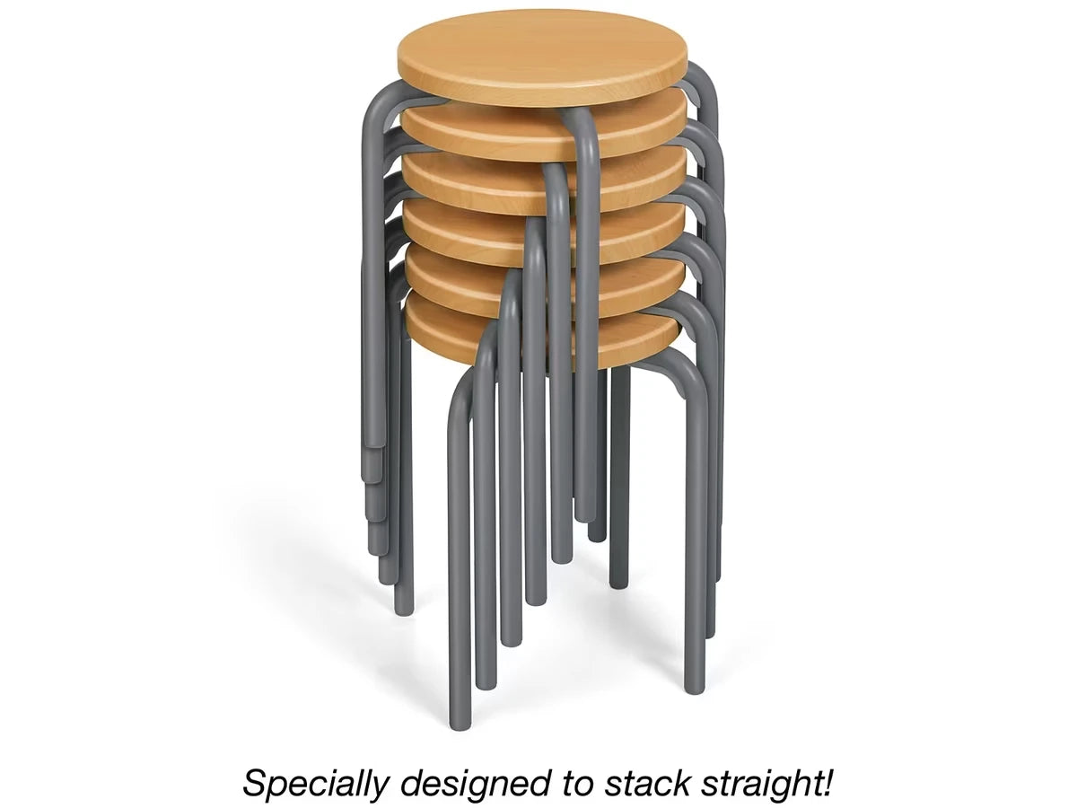 Flex-Space Premium Stacking Stools - Maple - US 6178