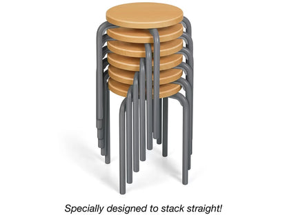 Flex-Space Premium Stacking Stools - Maple - US 6178