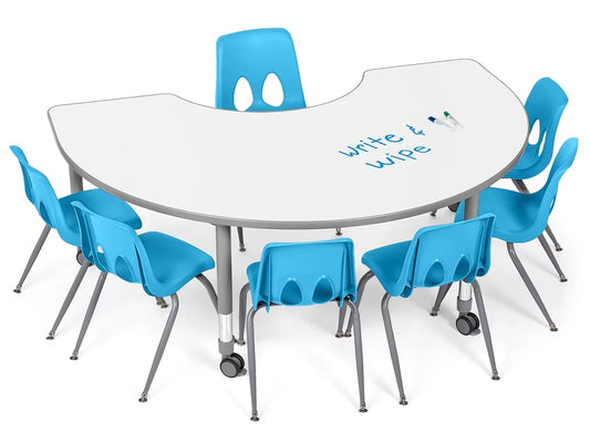 Flex-Space Write & Wipe Group Table Teaching Zone - US 8093