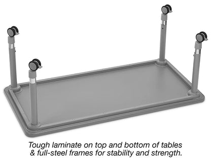 Flex-Space Write & Wipe Mobile Rectangular Table - US 8606