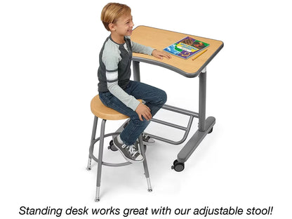 Flex-Space Mobile Standing Desk - Maple - US 1509