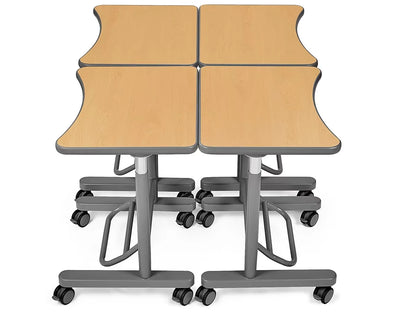 Flex-Space Mobile Standing Desk - Maple - US 1509