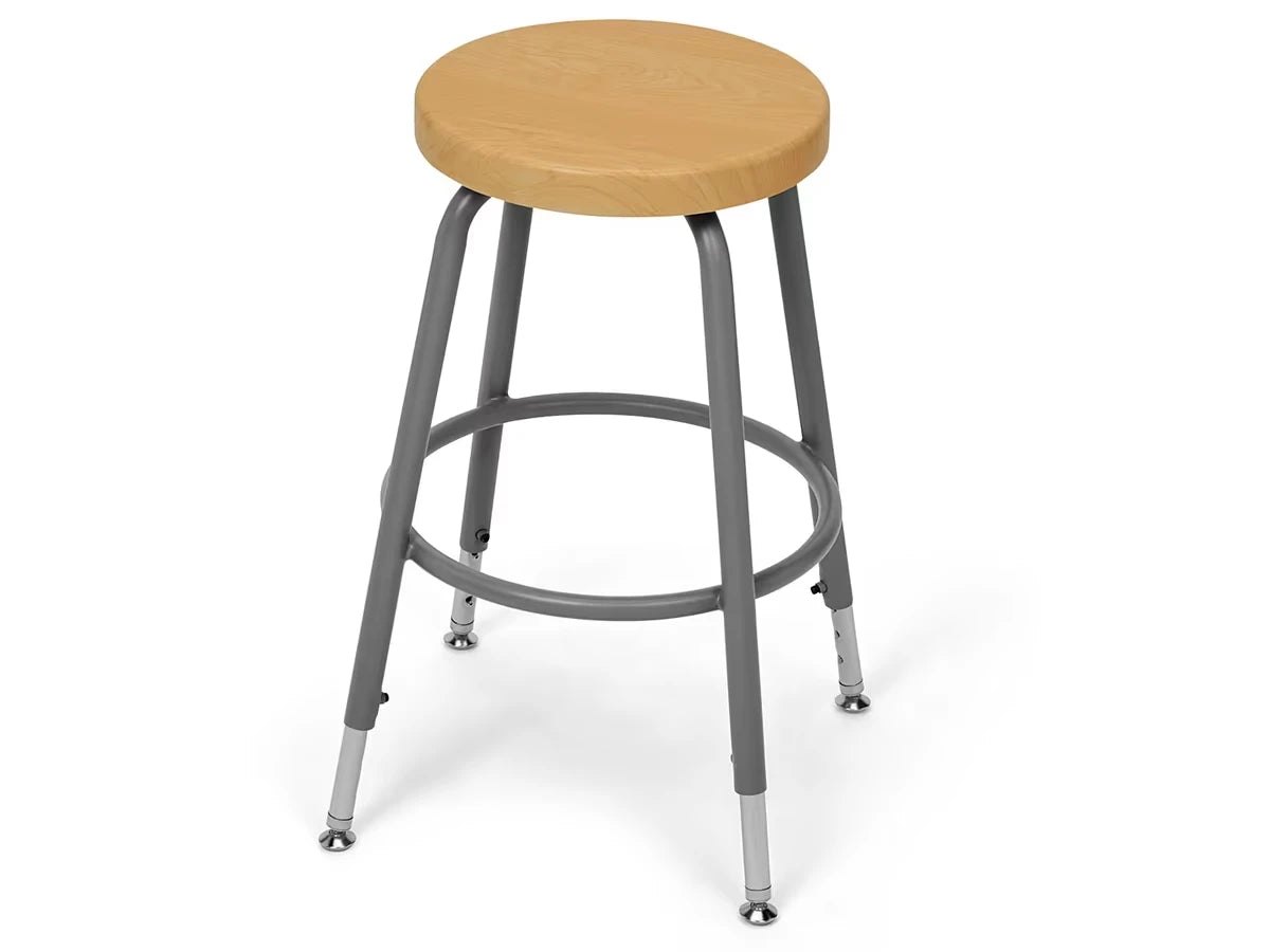 Flex-Space Height-Adjustable Stool - Maple - US 1582