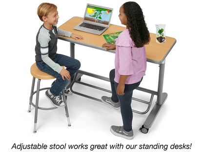 Flex-Space Height-Adjustable Stool - Maple - US 1582