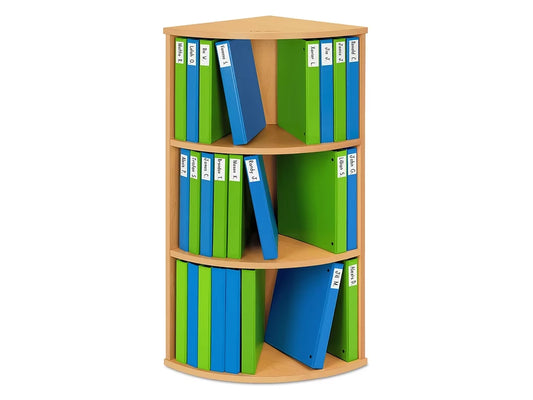 Flex-Space 3-Shelf Binder Storage Center - Maple - US 4130