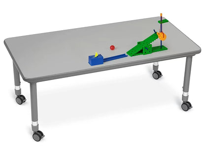 Flex-Space Mobile Rectangular Tables - Gray - US 3244