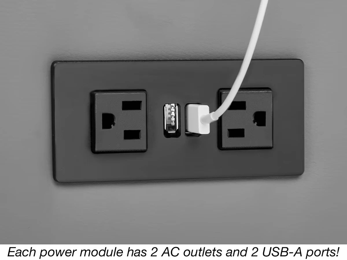 Flex-Space Modular Table with Power - US 4395