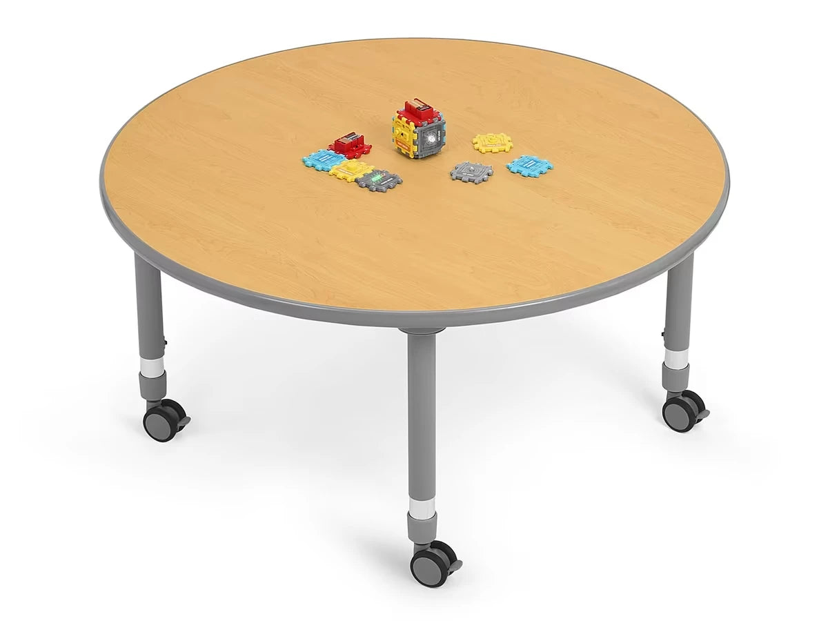 Flex-Space Mobile Round Tables - Maple - US 6331