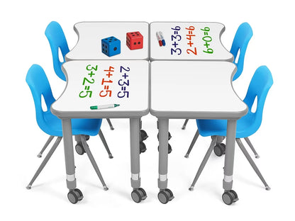 Flex-Space Write & Wipe Mobile Student Desk - US 4761
