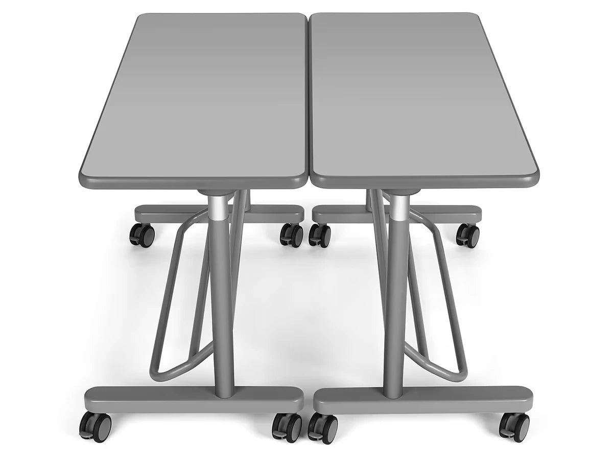 Flex-Space Mobile Standing Desk for Two - Gray - US 4851