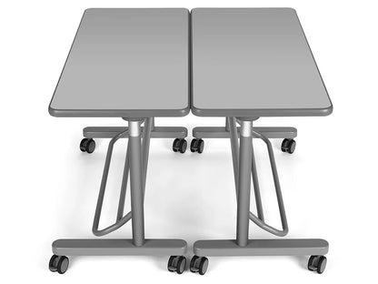 Flex-Space Mobile Standing Desk for Two - Gray - US 4851