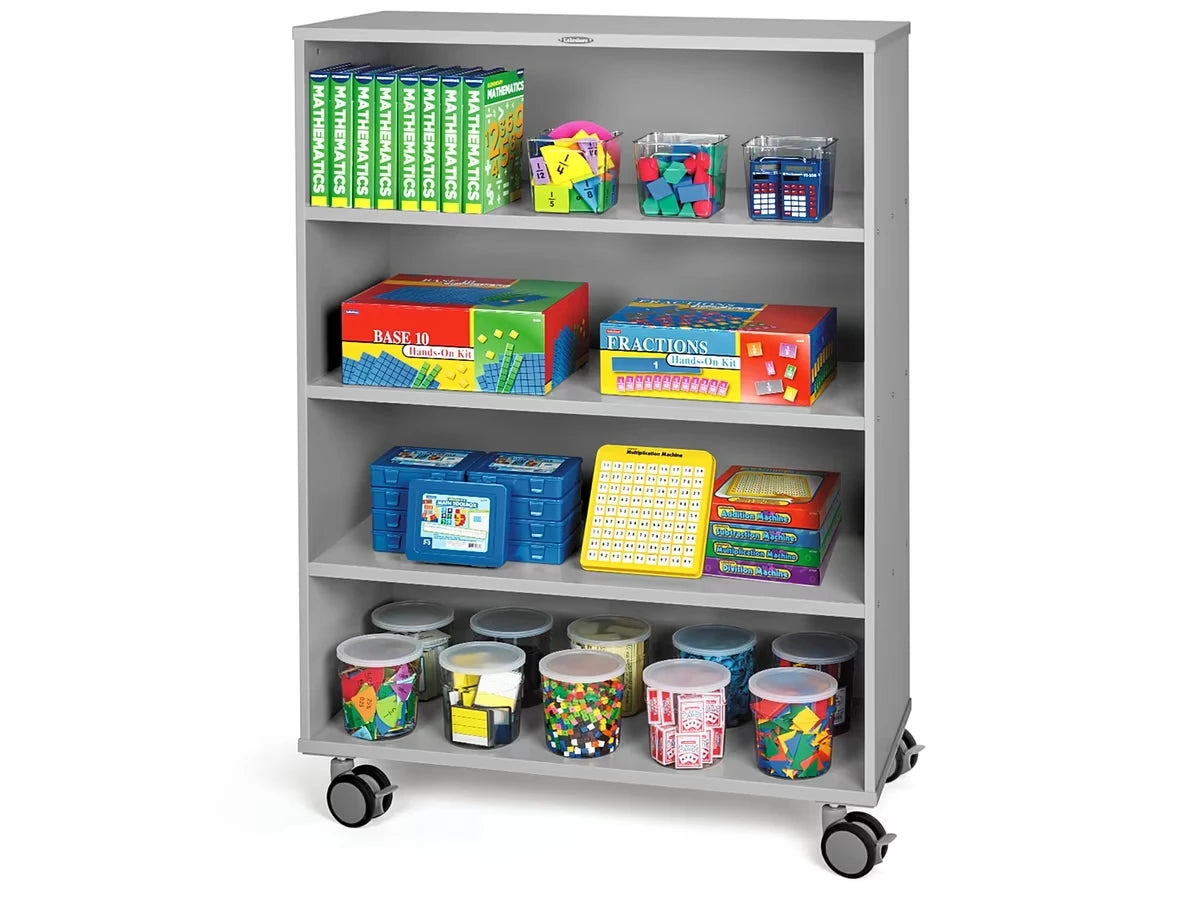 Flex-Space Mobile 4-Shelf All-Purpose Storage Unit - Gray - US 5113