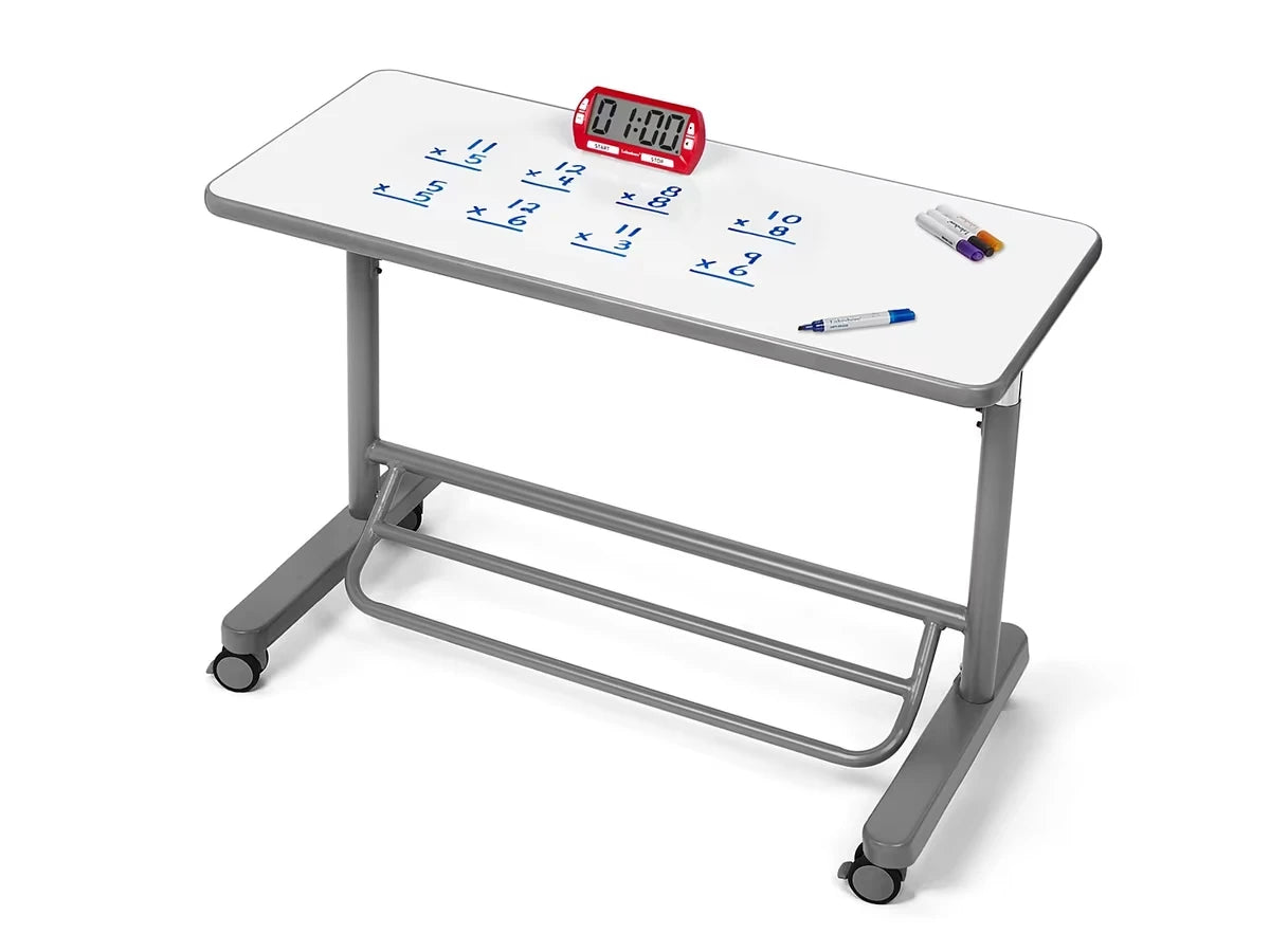 Flex-Space Write & Wipe Mobile Standing Desk for Two - US 1360