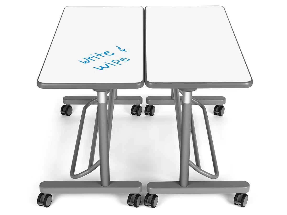 Flex-Space Write & Wipe Mobile Standing Desk for Two - US 1360