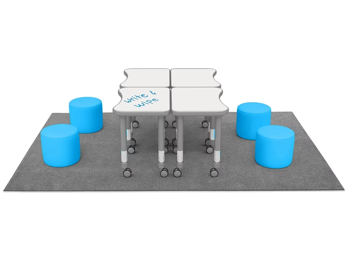 Flex-Space Comfy Seat Write & Wipe Desk Zone - US 9624
