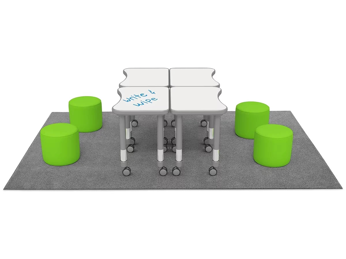Flex-Space Comfy Seat Write & Wipe Desk Zone - US 9624