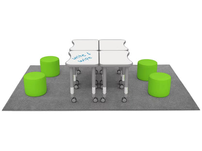 Flex-Space Comfy Seat Write & Wipe Desk Zone - US 9624