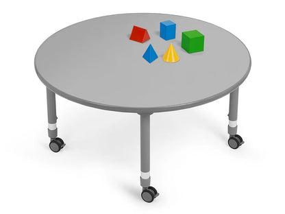 Flex-Space Mobile Round Tables - Gray - US 6803