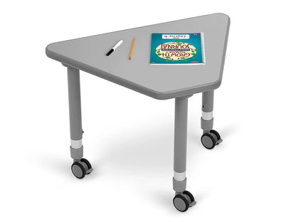 Flex-Space Mobile Wedge Student Desk - Gray - US 5851