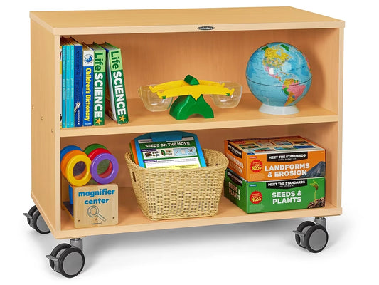 Flex-Space Mobile 2-Shelf All-Purpose Storage Unit - Maple - US 1368