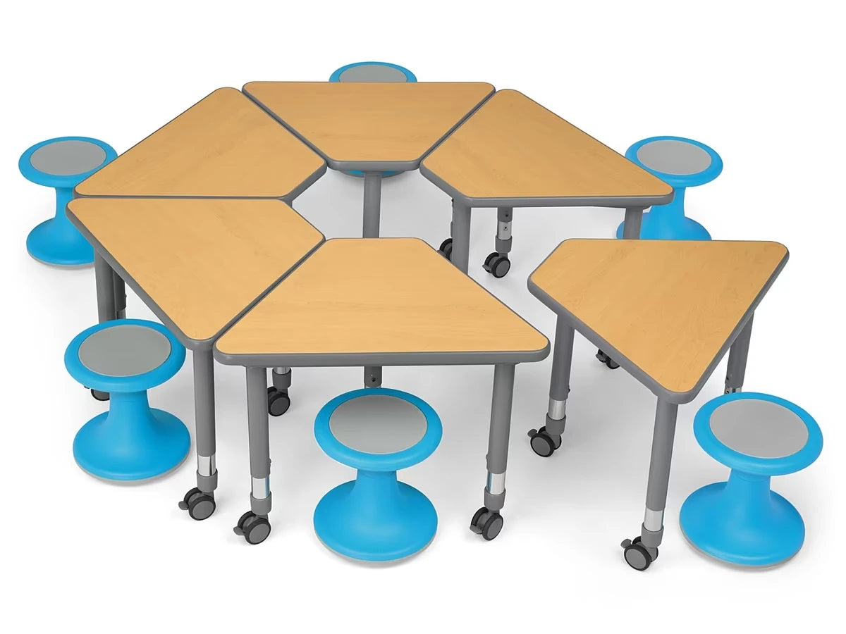 Flex-Space Wobble Chair & Wedge Desk Zone - US 3256