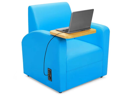 Flex-Space Comfy Chair with Desk & Power - US 9009