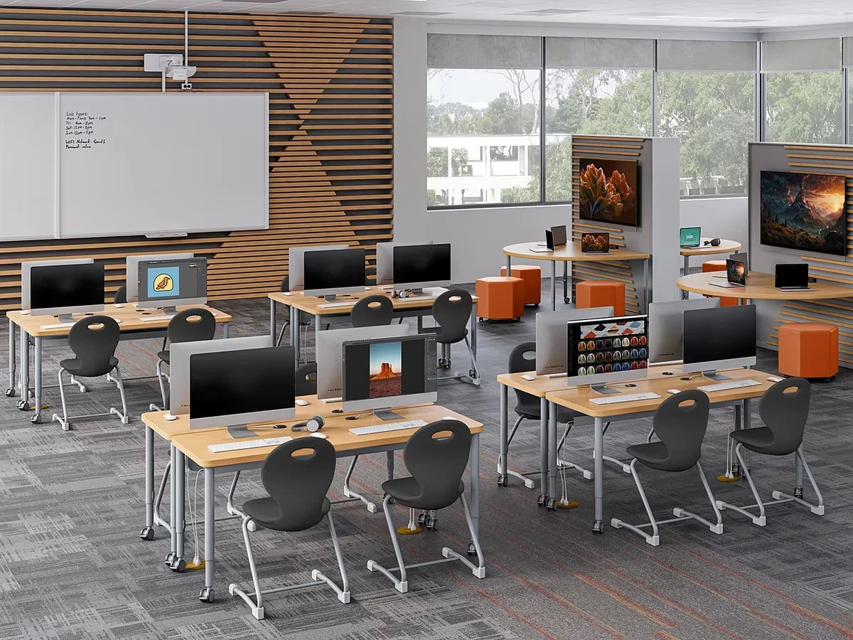 Modern Edge Mobile Media Table - US 3981