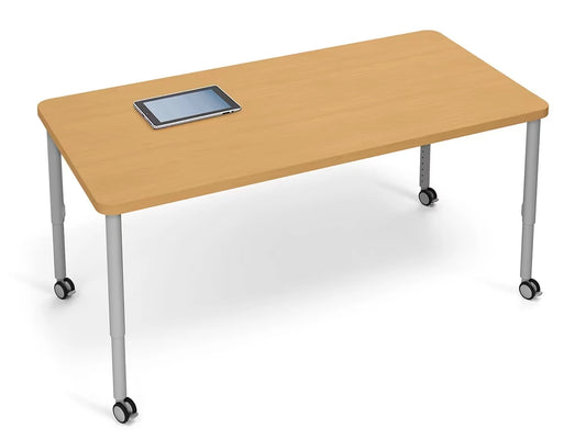 Modern Edge Mobile Rectangular Tables - US 6767