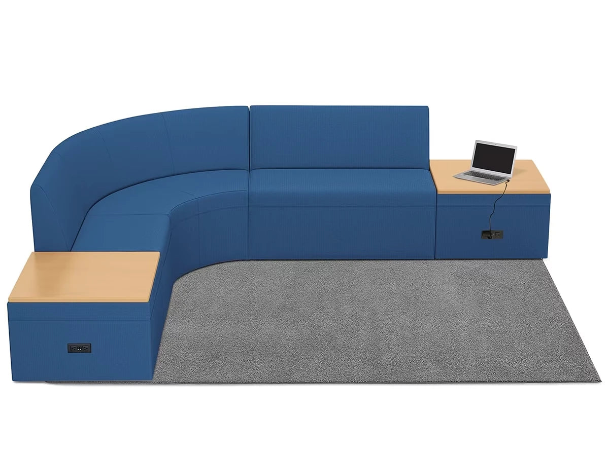 Modern Edge Couch & Powered Table Zone - US 9039