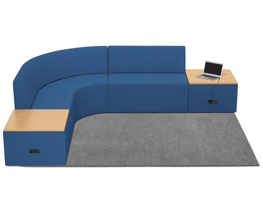 Modern Edge Couch & Powered Table Zone - US 9039