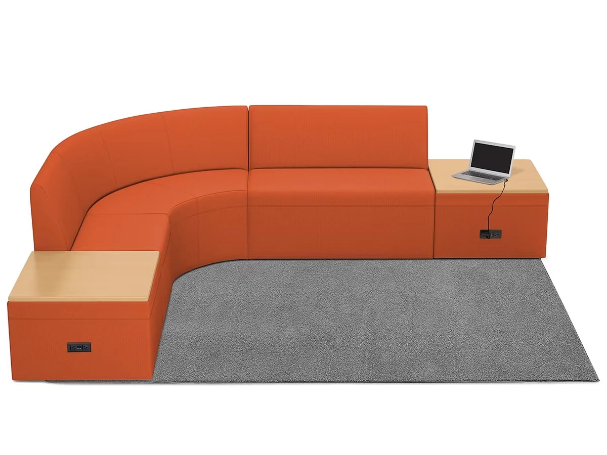 Modern Edge Couch & Powered Table Zone - US 9039