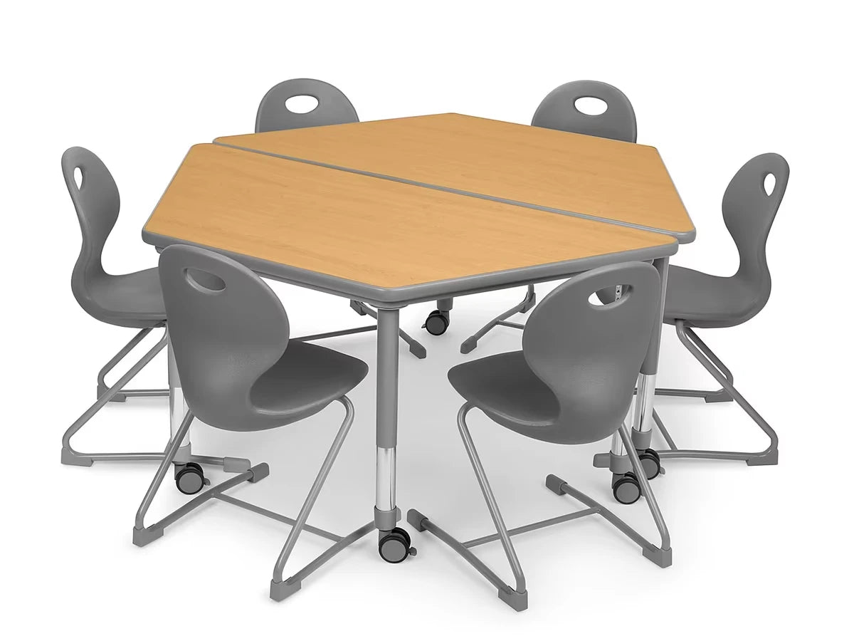 Flex-Space Ergo Chair & Trapezoid Table Zone - US 1341