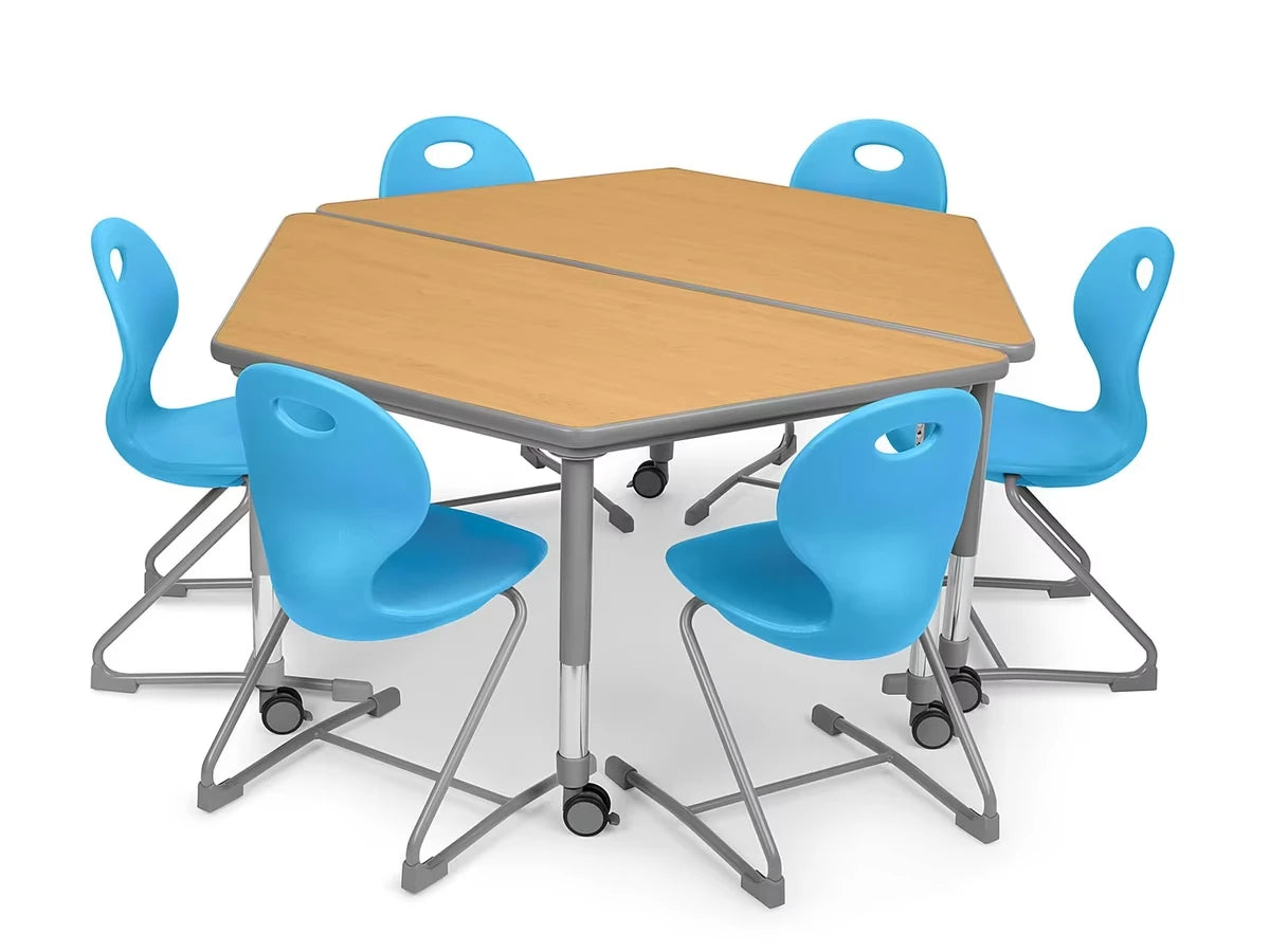 Flex-Space Ergo Chair & Trapezoid Table Zone - US 1341
