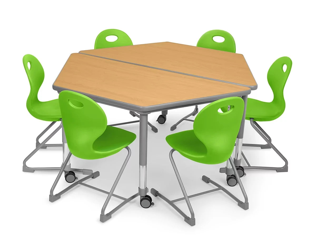 Flex-Space Ergo Chair & Trapezoid Table Zone - US 1341