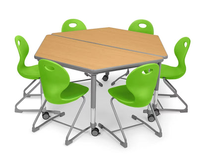 Flex-Space Ergo Chair & Trapezoid Table Zone - US 1341