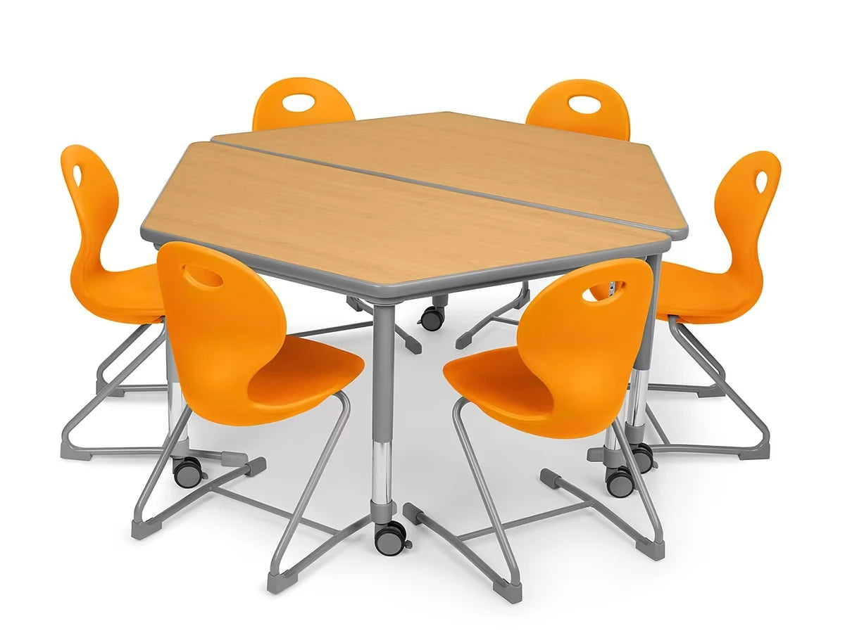 Flex-Space Ergo Chair & Trapezoid Table Zone - US 1341