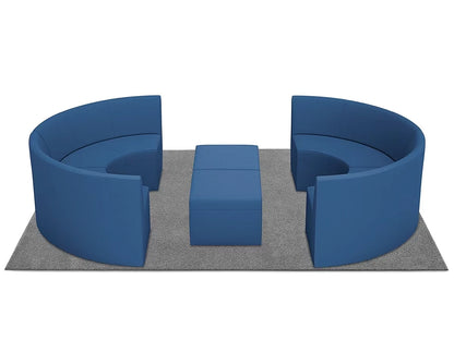Modern Edge Curved Couch Gathering Zone - US 8915