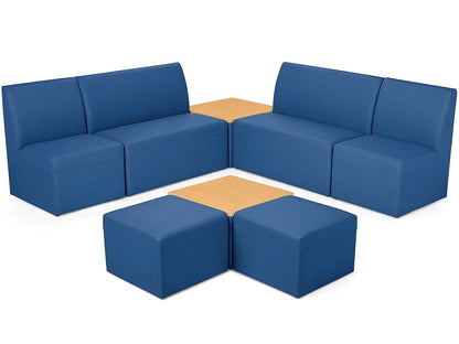 Modern Edge Couch & Powered Table Community Zone - US 2002