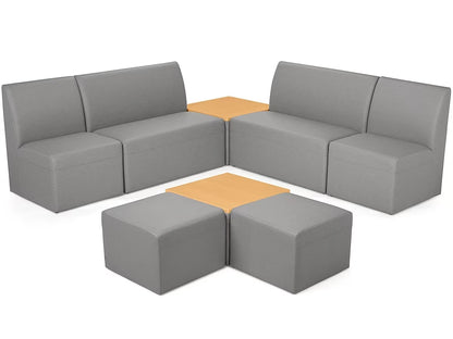 Modern Edge Couch & Powered Table Community Zone - US 2002