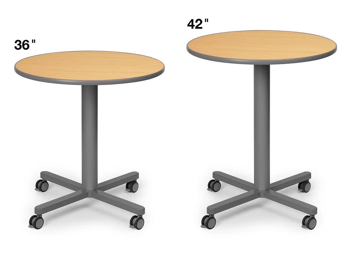 Flex-Space Mobile Café Tables - Maple - US 9805