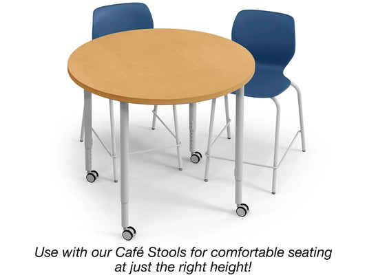 Modern Edge Mobile Standing-Height Round Tables - US 6152