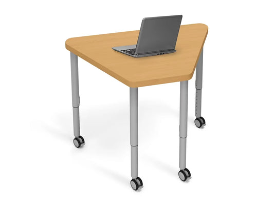 Modern Edge Mobile Trapezoid Student Desk - US 2928