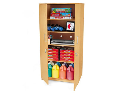 Classic Birch Locking Storage Cabinet - US 6776